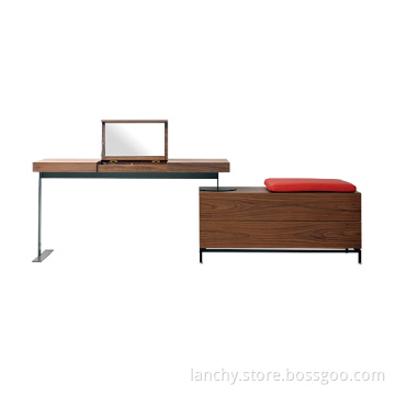 Modern Dresser Table with Light Walnut Veneer (BD-SZT)